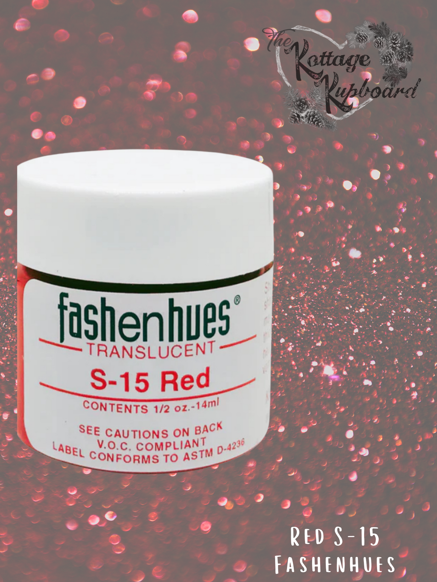 Fashenhues Translucent Stains - Red S-15, 2.0 oz image