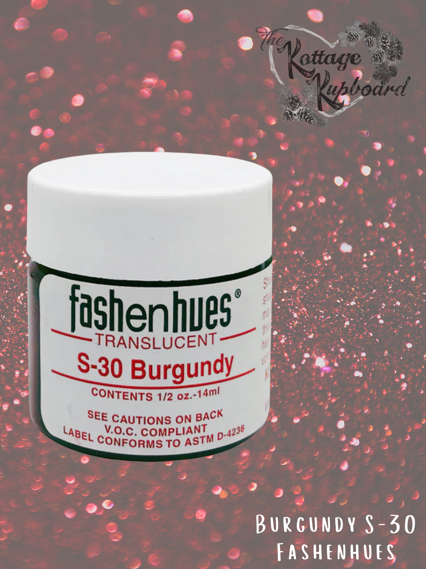 Fashenhues Translucent Stains - Burgundy S-30, 2.0 oz image