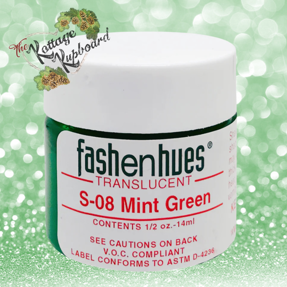 Fashenhues Translucent Stains - Mint Green S-08, 0.5 oz image
