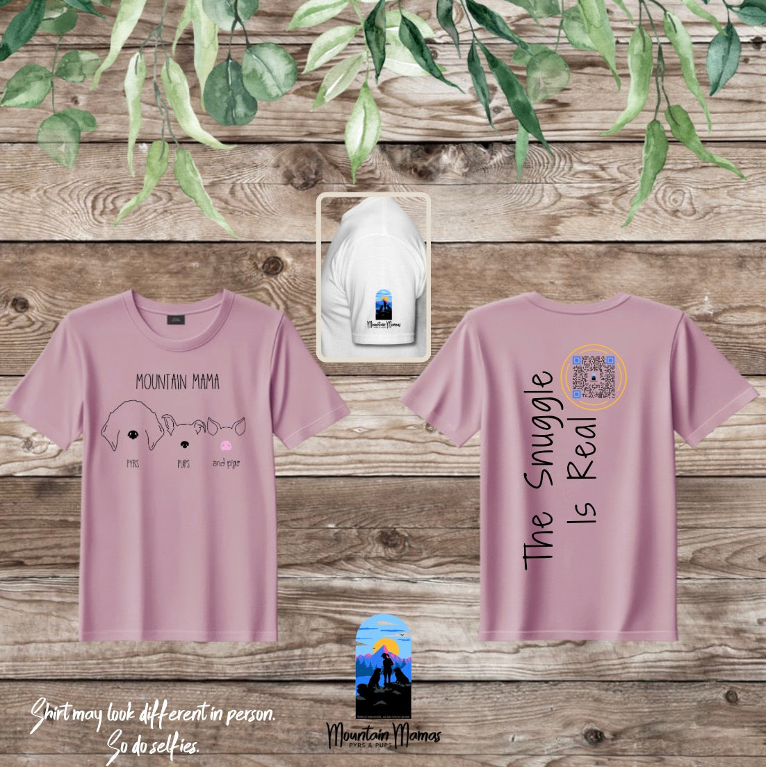 QR Code Mountain Mamas T-Shirts
