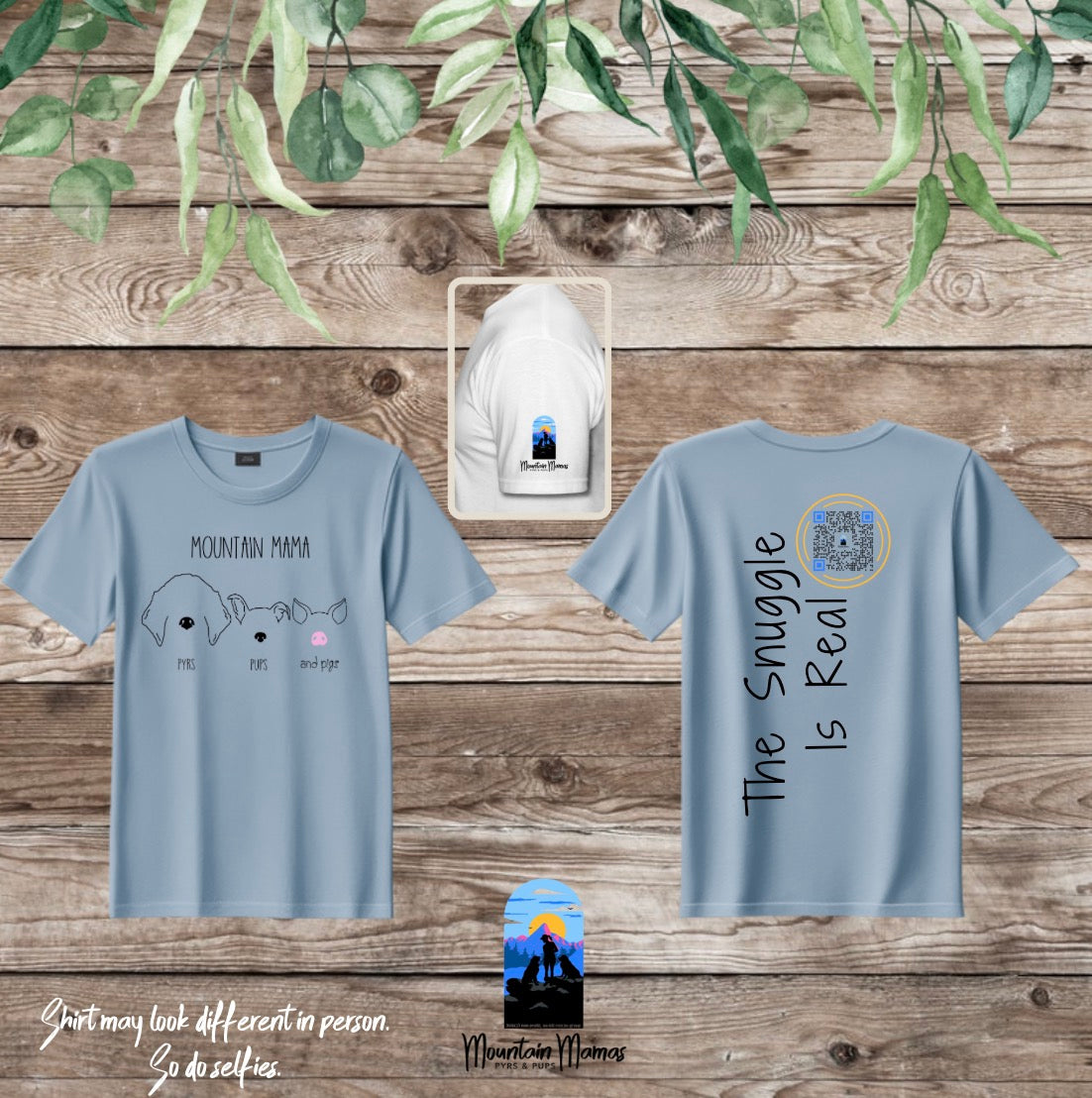QR Code Mountain Mamas T-Shirts