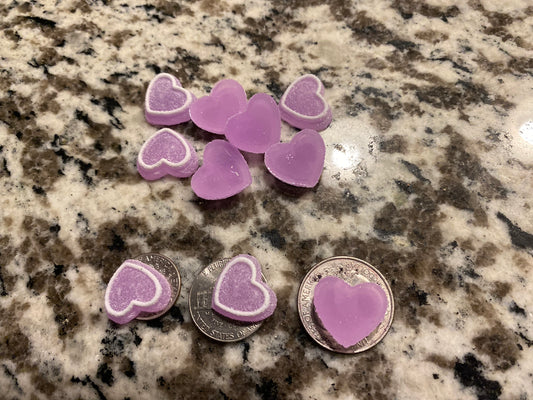 Icing Candy Resin Hearts image 0